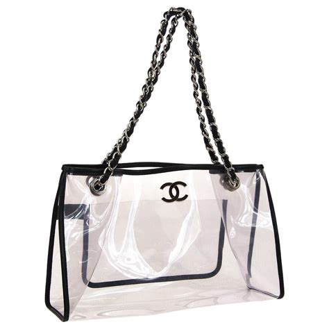 chanel clear tote bag